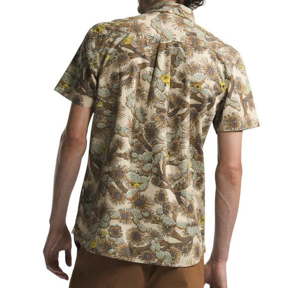 The North Face Baytrail Shirt Size Large Mens Brown Gravel Tnf Cactus Print $75 - Picture 8 of 12